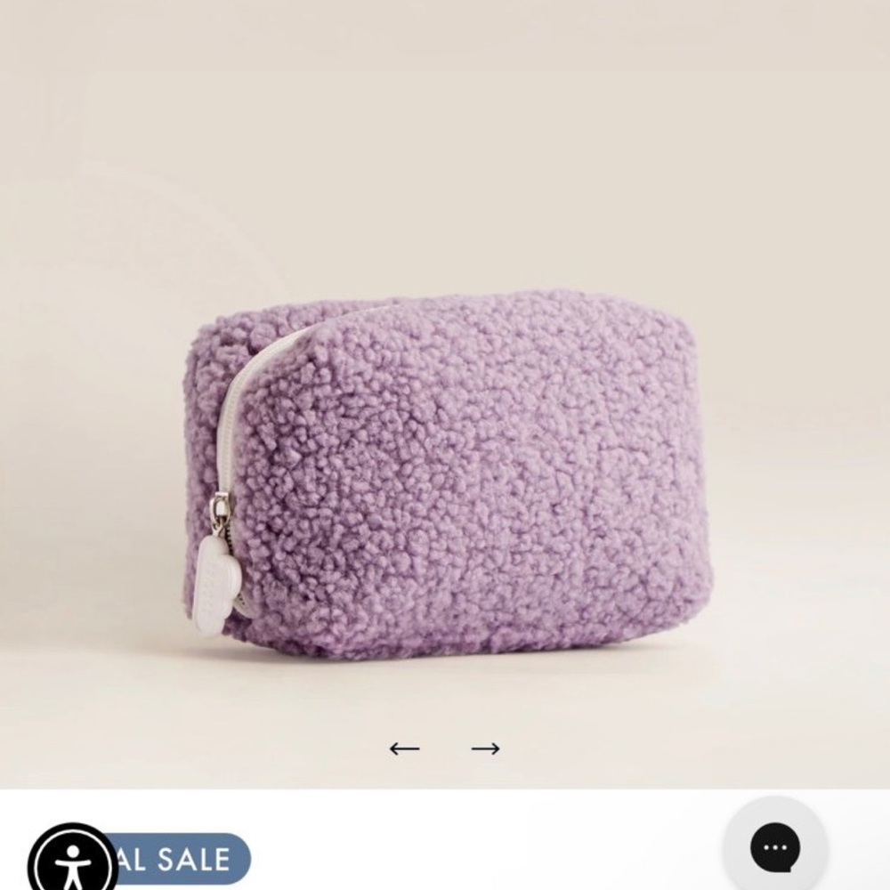 Summer Fridays Mini Cloud Cosmetic Bag in Lilac - Picture 3 of 4